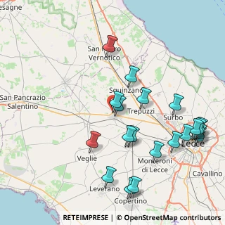 Mappa Via L. de Matteis, 73012 Campi Salentina LE, Italia (10.032)