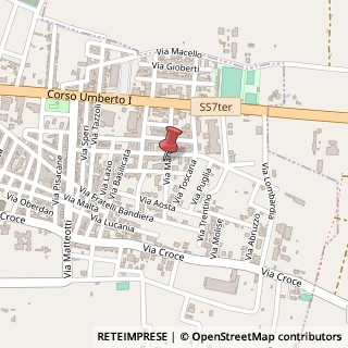 Mappa Via Marche, 24, 74028 Sava, Taranto (Puglia)