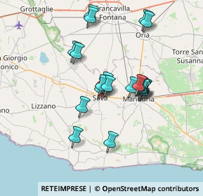 Mappa Via Macallè, 74028 Sava TA, Italia (6.606)