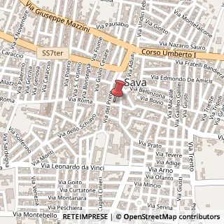 Mappa Via Roma, 26, 74028 Sava, Taranto (Puglia)