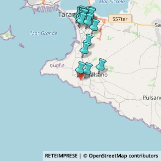 Mappa Via Gladioli, 74122 Taranto TA, Italia (5.262)