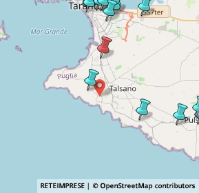 Mappa Via Gladioli, 74122 Taranto TA, Italia (6.812)
