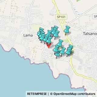 Mappa Via Gladioli, 74122 Taranto TA, Italia (0.613)
