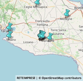 Mappa Via Tostini, 74028 Sava TA, Italia (9.77231)