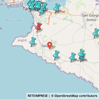 Mappa Via Bonaventura Cavalieri, 74100 Taranto TA, Italia (6.8245)