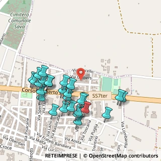 Mappa Via Gioberti, 74028 Sava TA, Italia (0.28037)