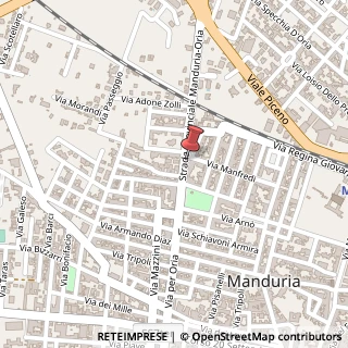 Mappa Via per Oria, 73, 74024 Manduria, Taranto (Puglia)