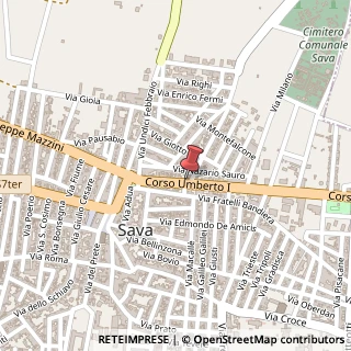 Mappa Corso Umberto ?, 49/A, 74028 Sava, Taranto (Puglia)