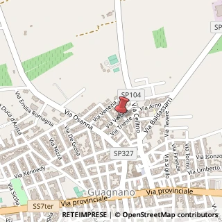 Mappa Via Verona, 40, 73010 Guagnano, Lecce (Puglia)