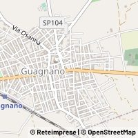 Kaart Guagnano
