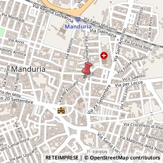 Mappa Via Ludovico Omodei, 28, 74024 Manduria, Taranto (Puglia)
