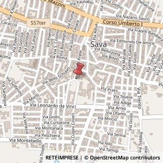 Mappa Piazza Risorgimento, 1, 74028 Sava, Taranto (Puglia)