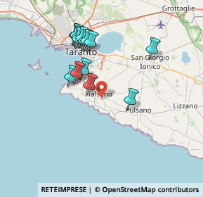 Mappa SP102, 74122 Taranto TA, Italia (7.48143)