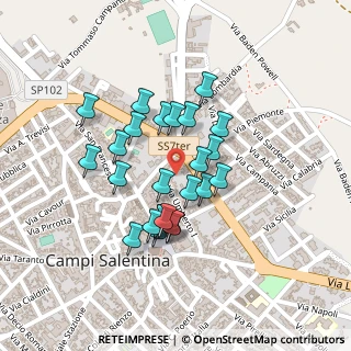 Mappa Viale Nino di Palma, 73012 Campi Salentina LE, Italia (0.18)