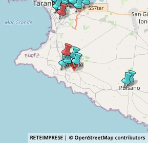 Mappa Viale Europa, 74122 Taranto TA, Italia (5.485)