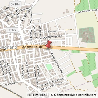 Mappa Via torricelli 3, 73010 Guagnano, Lecce (Puglia)
