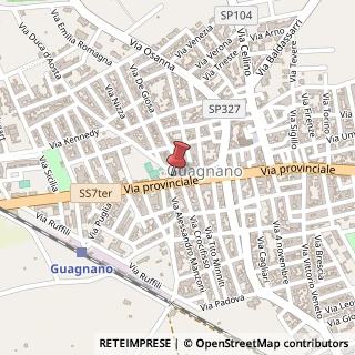 Mappa Via Provinciale, 174, 73010 Guagnano, Lecce (Puglia)