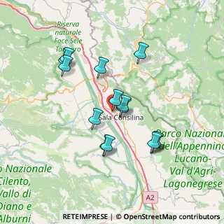 Mappa Via Pentinello, 84036 Sala Consilina SA, Italia (7.01643)