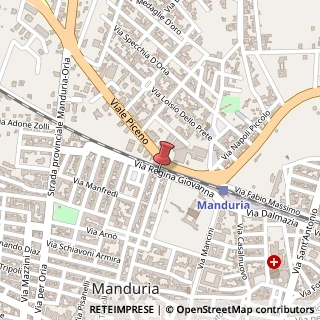 Mappa Via Vincenzo Filotico, 19, 74024 Manduria, Taranto (Puglia)