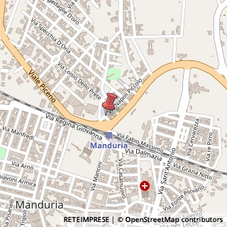 Mappa Via Napoli Piccolo, 1, 74024 Manduria, Taranto (Puglia)