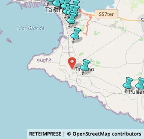Mappa 74122 Taranto TA, Italia (6.24867)