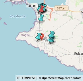 Mappa 74122 Taranto TA, Italia (4.31111)