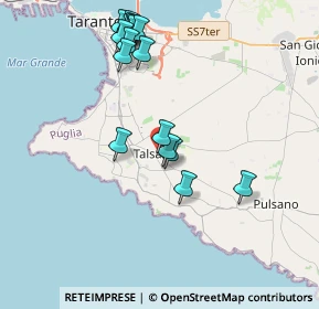 Mappa Via Monte Grappa, 74122 Taranto TA, Italia (4.33529)