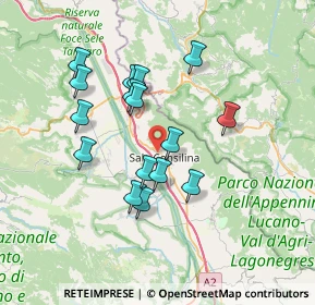 Mappa Via Macchia Italiana, 84036 Sala Consilina SA, Italia (6.84375)