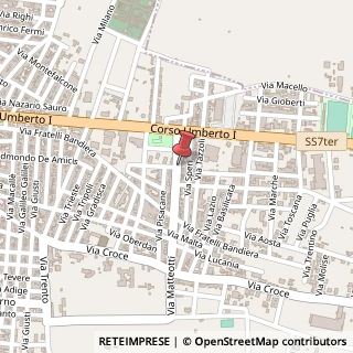Mappa Via Giacomo Matteotti, 37, 74028 Sava, Taranto (Puglia)