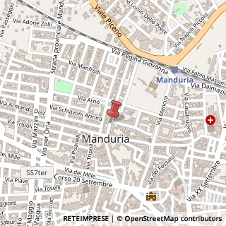 Mappa Via Liborio di lorenzo, 9/11, 74024 Manduria, Taranto (Puglia)