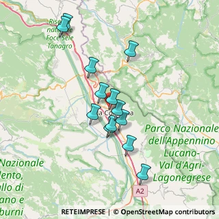 Mappa Via Fornarina, 84036 Sala Consilina SA, Italia (6.89308)