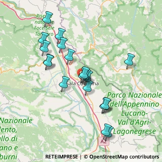 Mappa Via Fornarina, 84036 Sala Consilina SA, Italia (7.8405)