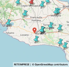 Mappa Via Luigi Cadorna, 74028 Sava TA, Italia (21.29813)