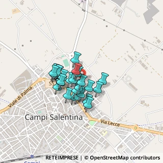 Mappa Via Gaetano Salvemini, 73012 Campi Salentina LE, Italia (0.3)