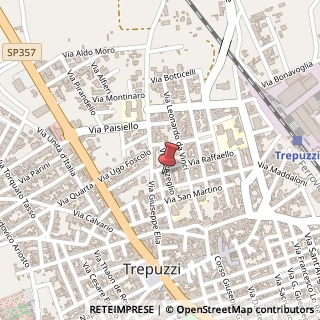 Mappa Via Massimo D'Azeglio, 9, 73019 Trepuzzi LE, Italia, 73019 Trepuzzi, Lecce (Puglia)