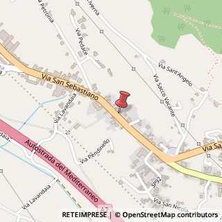 Mappa Via San Sebastiano, 21A, 84036 Sala Consilina, Salerno (Campania)