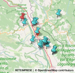 Mappa Via San Sebastiano, 84036 Sala Consilina SA, Italia (6.62778)
