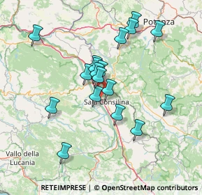 Mappa Via San Sebastiano, 84036 Sala Consilina SA, Italia (13.99722)
