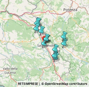 Mappa SS19 Cd S Sebastiano, 84036 Sala Consilina SA, Italia (9.76167)