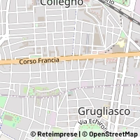 Kaart Collegno