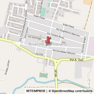 Mappa Piazza finzi 9/a, 46017 Rivarolo Mantovano, Mantova (Lombardia)
