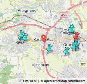 Mappa Via Omegna, 10098 Rivoli TO, Italia (2.32636)