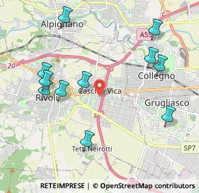 Mappa Via Omegna, 10098 Rivoli TO, Italia (2.26091)