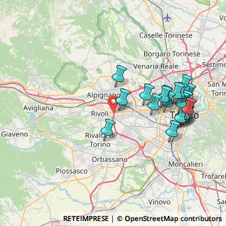 Mappa Via Omegna, 10098 Rivoli TO, Italia (8.328)