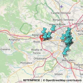 Mappa Via Omegna, 10098 Rivoli TO, Italia (8.2115)