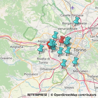 Mappa Via Omegna, 10098 Rivoli TO, Italia (5.19769)