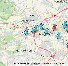Mappa Via Omegna, 10098 Rivoli TO, Italia (4.29636)