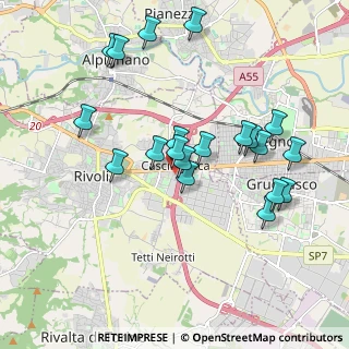 Mappa Via Omegna, 10098 Rivoli TO, Italia (1.8875)