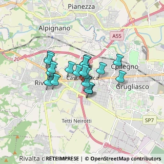 Mappa Via Omegna, 10098 Rivoli TO, Italia (1.10105)