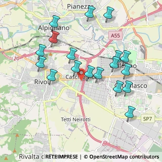 Mappa Via Omegna, 10098 Rivoli TO, Italia (2.07389)
